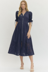 Heather dress in Navy