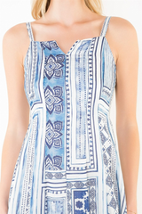 Cami midi dress in blue