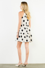 Alexis polka dot mini dress