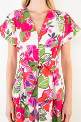 Shay floral midi