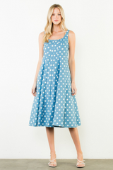 Ruby dot midi in blue