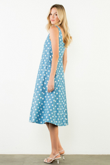 Ruby dot midi in blue