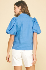Logan blouse in blue