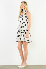 Alexis polka dot mini dress