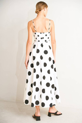 Lucia dot midi dress