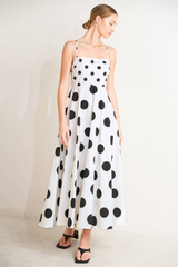 Lucia dot midi dress