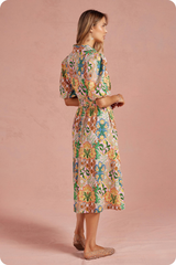 Amber floral midi dress