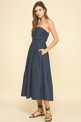 Kathleen dress in Navy