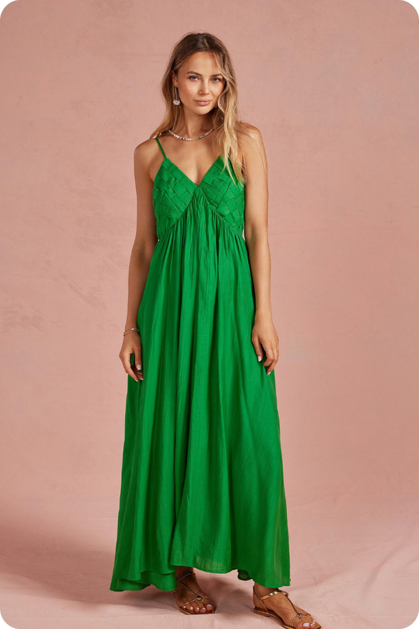 Lauren maxi dress in green Julie's Clothing Lauren maxi dress in green Julie's Clothing