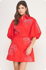 Emma dress in red