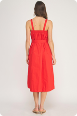 Helen dress in red