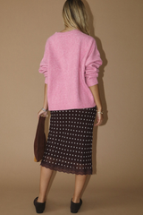 Dalmatian sweater in pink