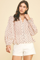 Pippa printed blouse