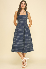 Sutton dress in navy