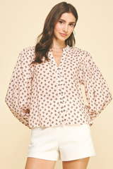 Pippa printed blouse