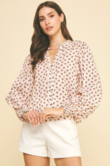 Pippa printed blouse