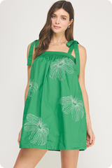 Katie dress in green