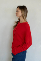 Piper cardigan in Red