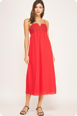 Hope maxi in red