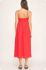 Hope maxi in red