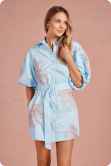 Emma dress in blue