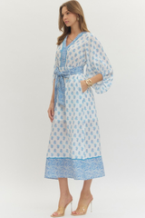 Everly dress in blue