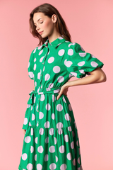 Katie dot maxi dress