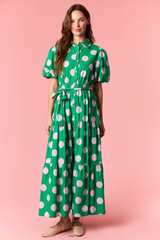 Katie dot maxi dress