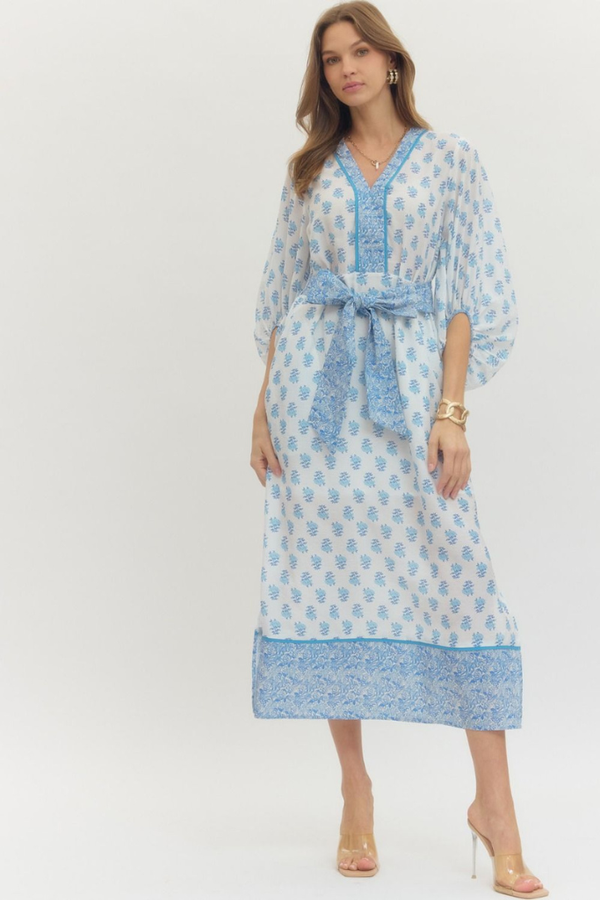 Everly dress in blue – Julie's Clothing