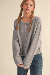 Riley cardigan in gray