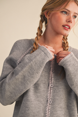 Riley cardigan in gray
