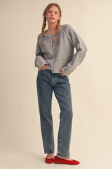 Riley cardigan in gray