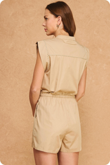 Olivia romper in khaki