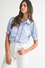 Ada blouse in blue