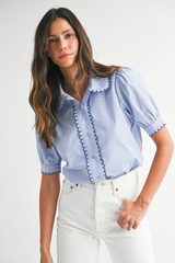 Ada blouse in blue