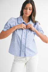 Ada blouse in blue
