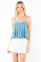 Calan polka dot tank