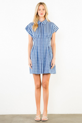 Blair mini dress in blue
