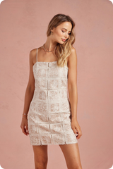 Arden mini dress in cream