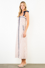Gracie polka dot midi dress