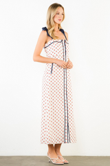 Gracie polka dot midi dress