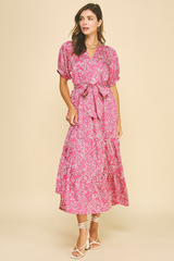 Leah maxi dress in pink