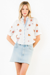 Claudia embroidered blouse