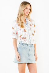 Claudia embroidered blouse