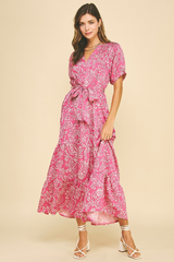 Leah maxi dress in pink