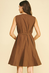 Lainey mini dress in brown