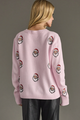 Santa Sweater in Pink