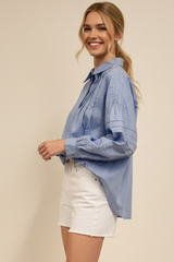Lorainne blouse in blue