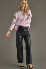 Santa Sweater in Pink
