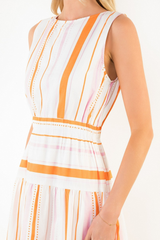 Cassie stripe midi